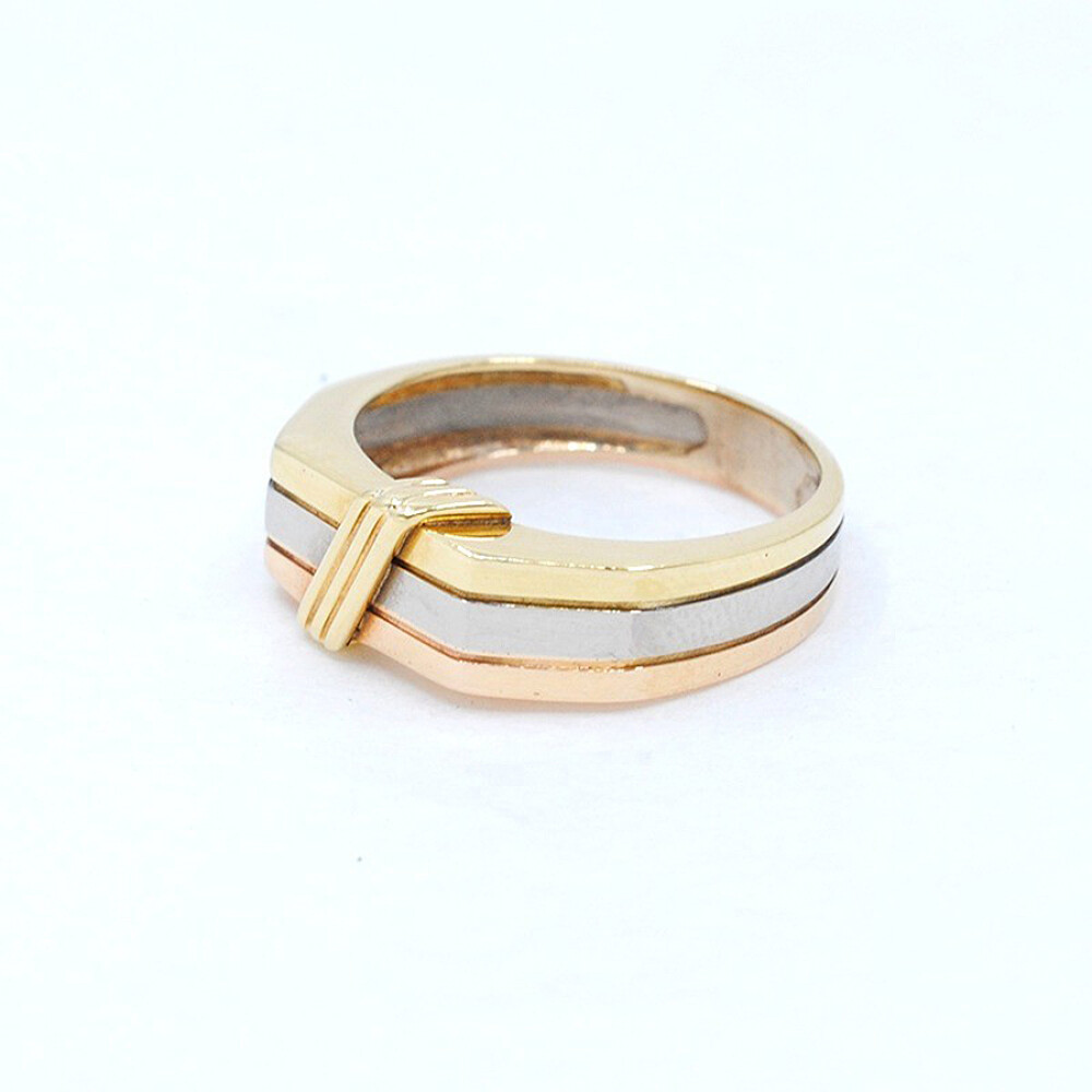 Anillo En Oro 18K De 2 Colores Anillo En Oro 18K De 2 Colores