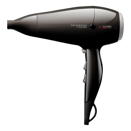 Secador de pelo GAMA Ceramic Diamond Black + Boquilla Negro
