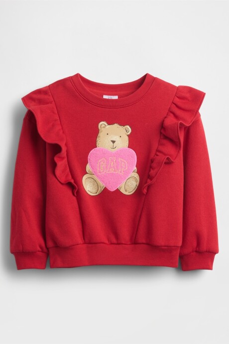 Buzo Deportivo Logo Gap Toddler Niña Modern Red