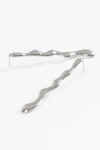 Caravanas Wavy plateado