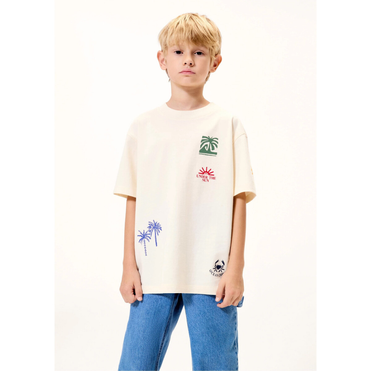CAMISETA MM MASC - BEGE 