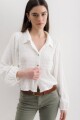 Camisa Aisling Blanco texturado