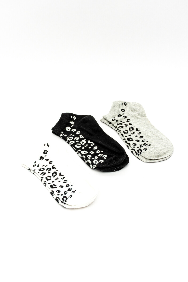 Medias Ankle Sima, Pack X 3 - Color Unico 