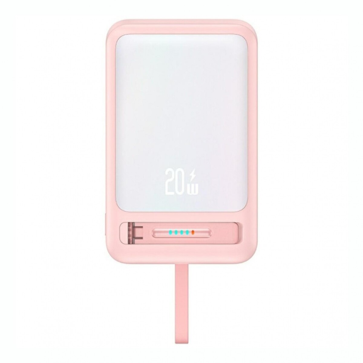 Cargador Portátil USAMS Capacidad 10000 mAh Con Cable USB-C - Pink 