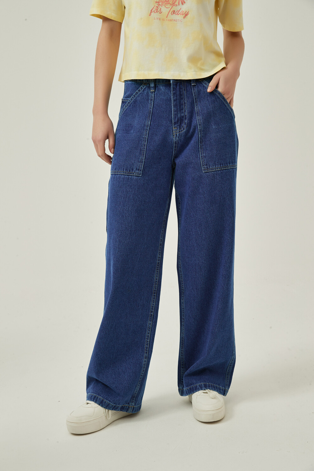 Pantalon Quadrina Azul Medio