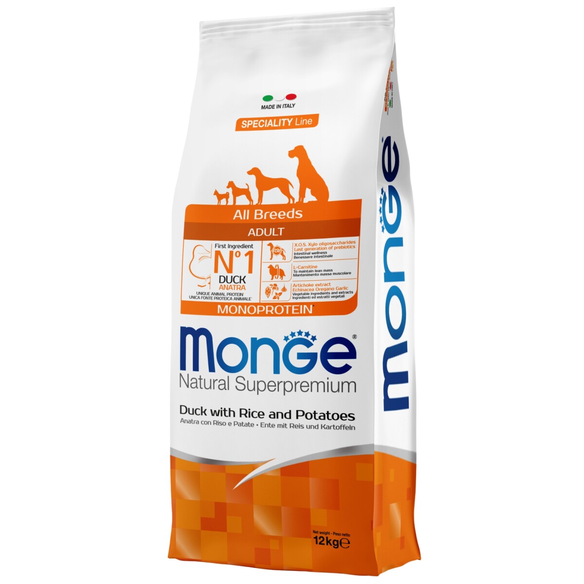 Monge Perro Adult Duck 12 Kg 