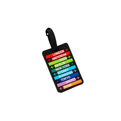 Identificador de valija modelo varios Ciudades
