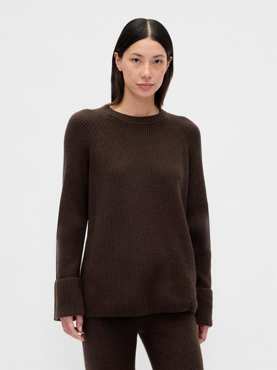 Buzo Cashsoft Mujer - Terra Brown Hthr 