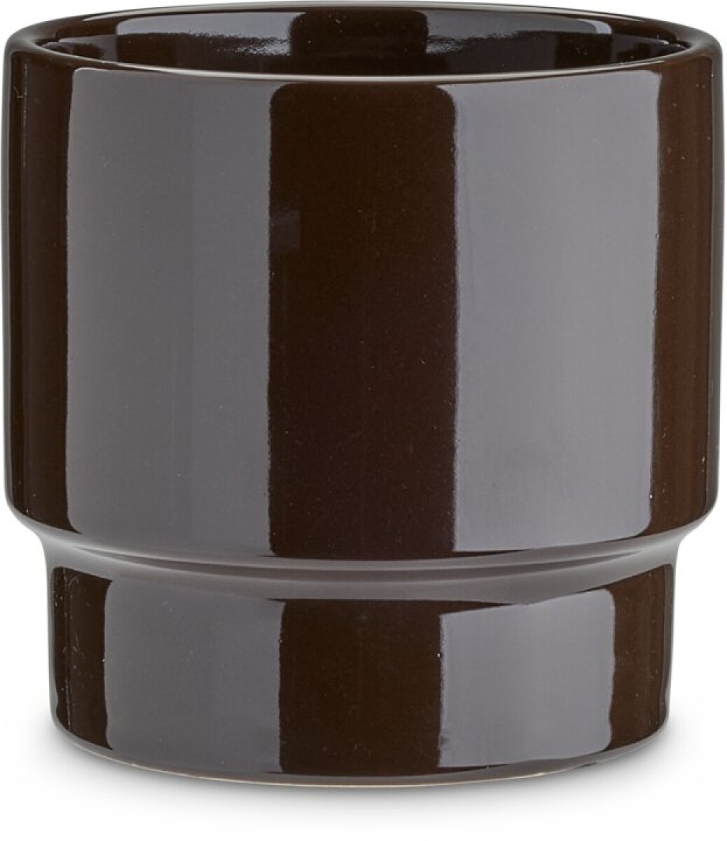 Maceta JASPER Ø14xH13 cm marrón osc. 