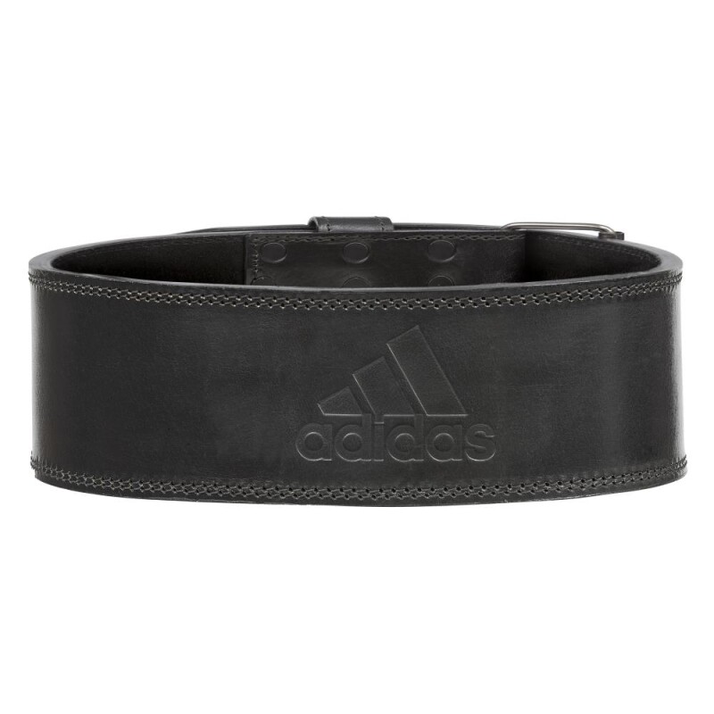 Cinturón De Cuero Para Levantamiento De Pesas Adidas Negro