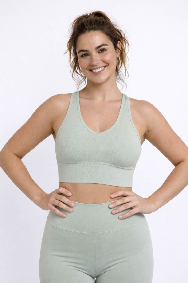 Top Microfibra Fitness - Verde 