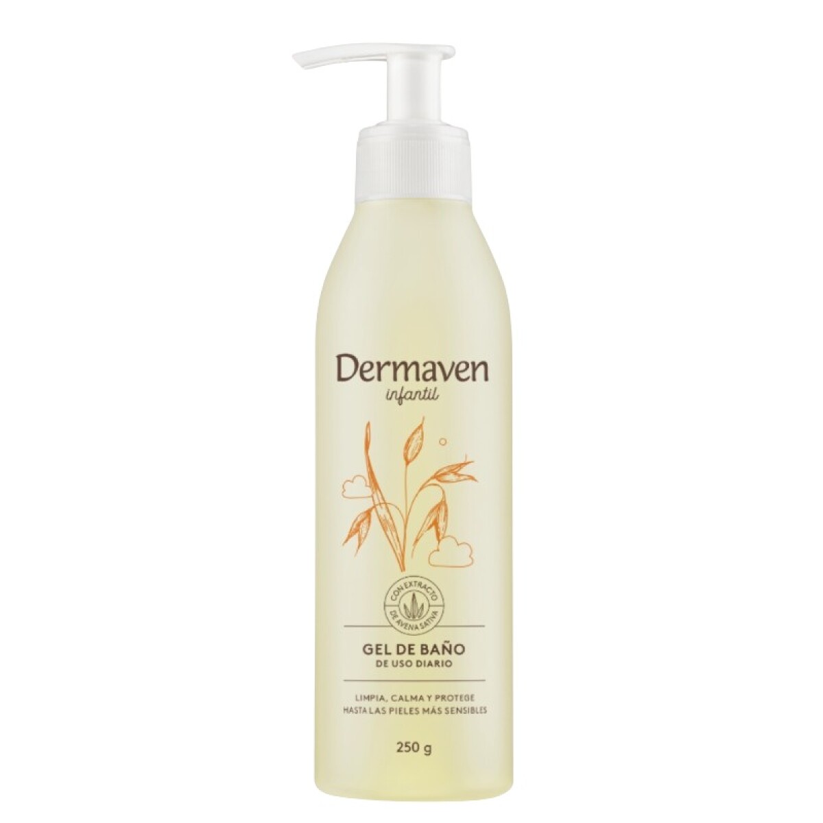Gel De Baño Bebés Y Niños Dermaven 250 Grs. 