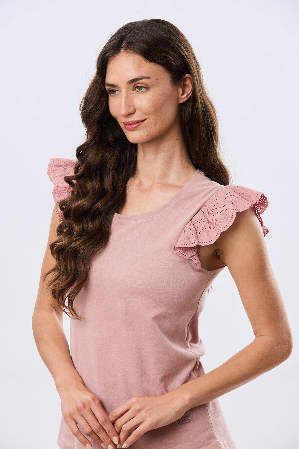 REMERA LISA DE ALGODÓN Rosa