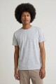 Remera cuello redondo ICONIC 150 GRIS MELANGE