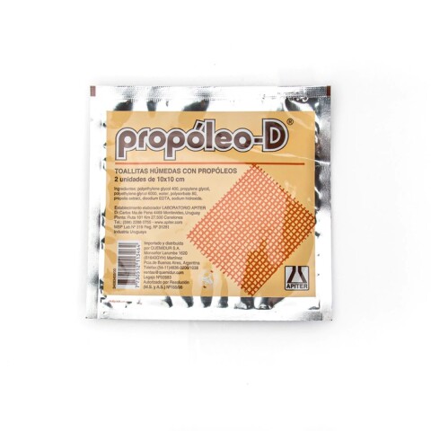Apósitos Propóleo D NF 10x10 cm 2 Unidades Apósitos Propóleo D NF 10x10 cm 2 Unidades