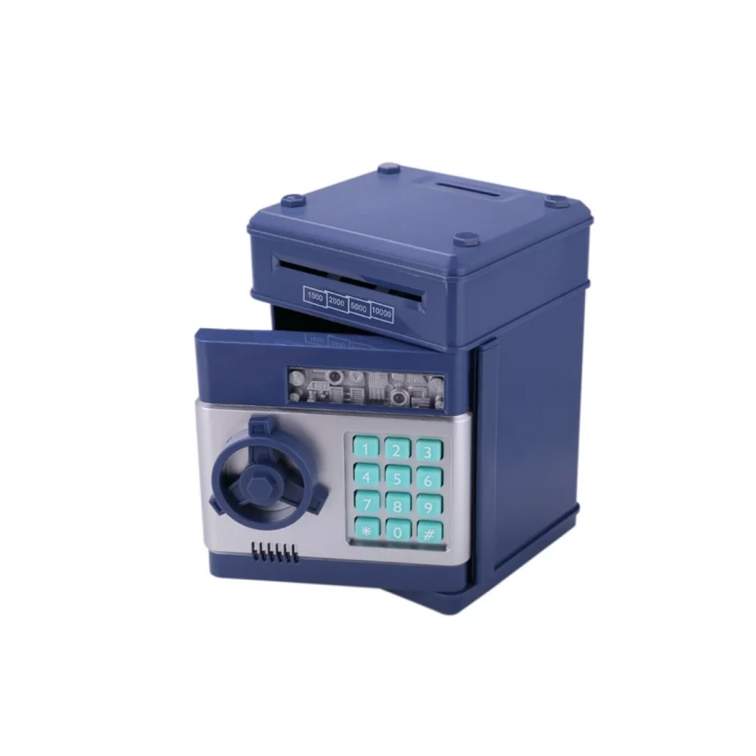 Alcancia Caja Fuerte Infantil Azul — Mis Petates