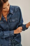 Camisa Texan Celeste