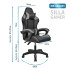 Silla Gamer Ergonomica Escritorio Reclinable Soporta 200kg Negro con Gris GAM003 Silla Gamer Ergonomica Escritorio Reclinable Soporta 200kg Negro con Gris GAM003