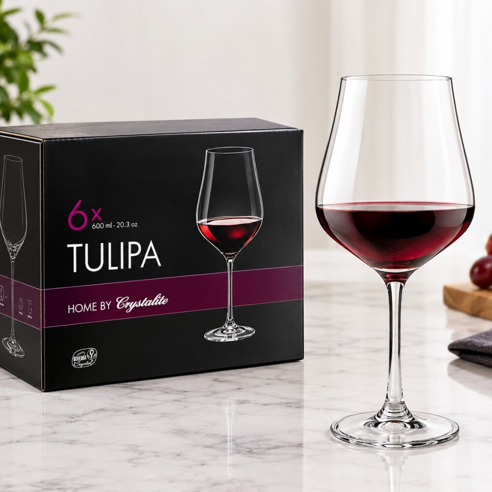 Set copas Tulipa 600 ml x6 BOHEMIA Set copas Tulipa 600 ml x6 BOHEMIA