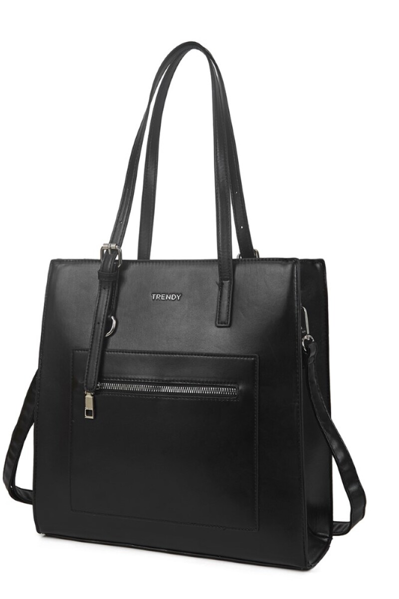 Cartera shopper Negro