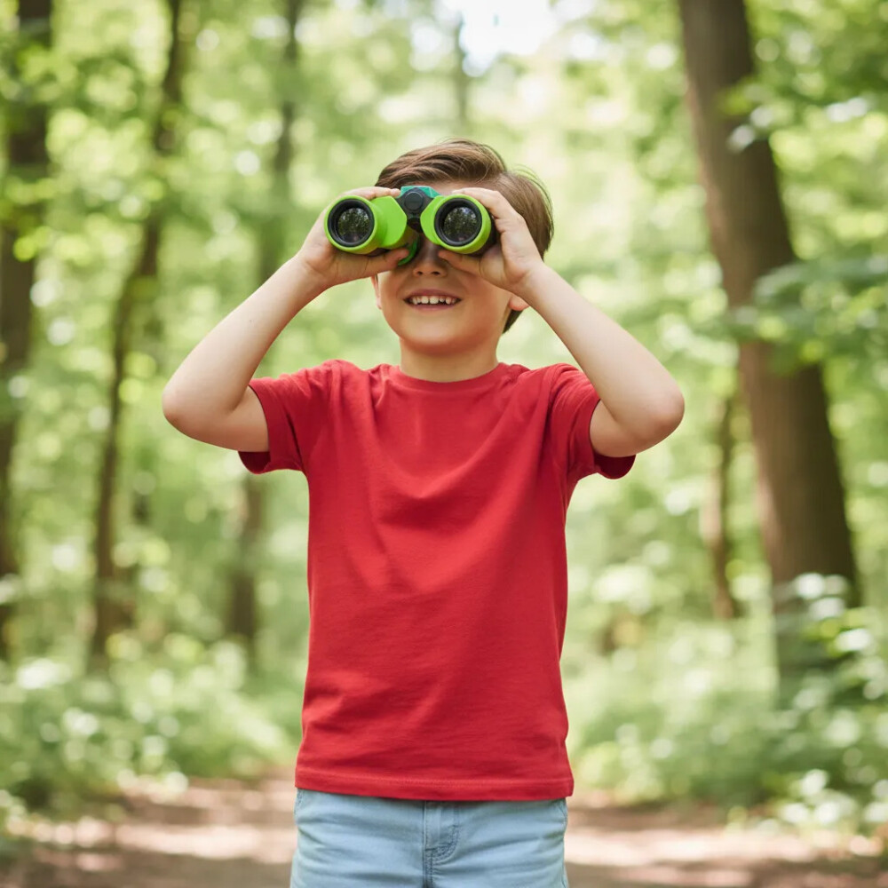 Binoculares infantiles. Largavistas Verde