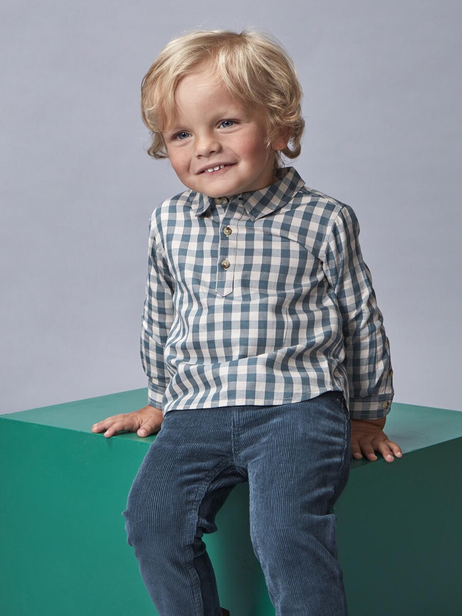 Camisa Tapeta Corta Petroleo