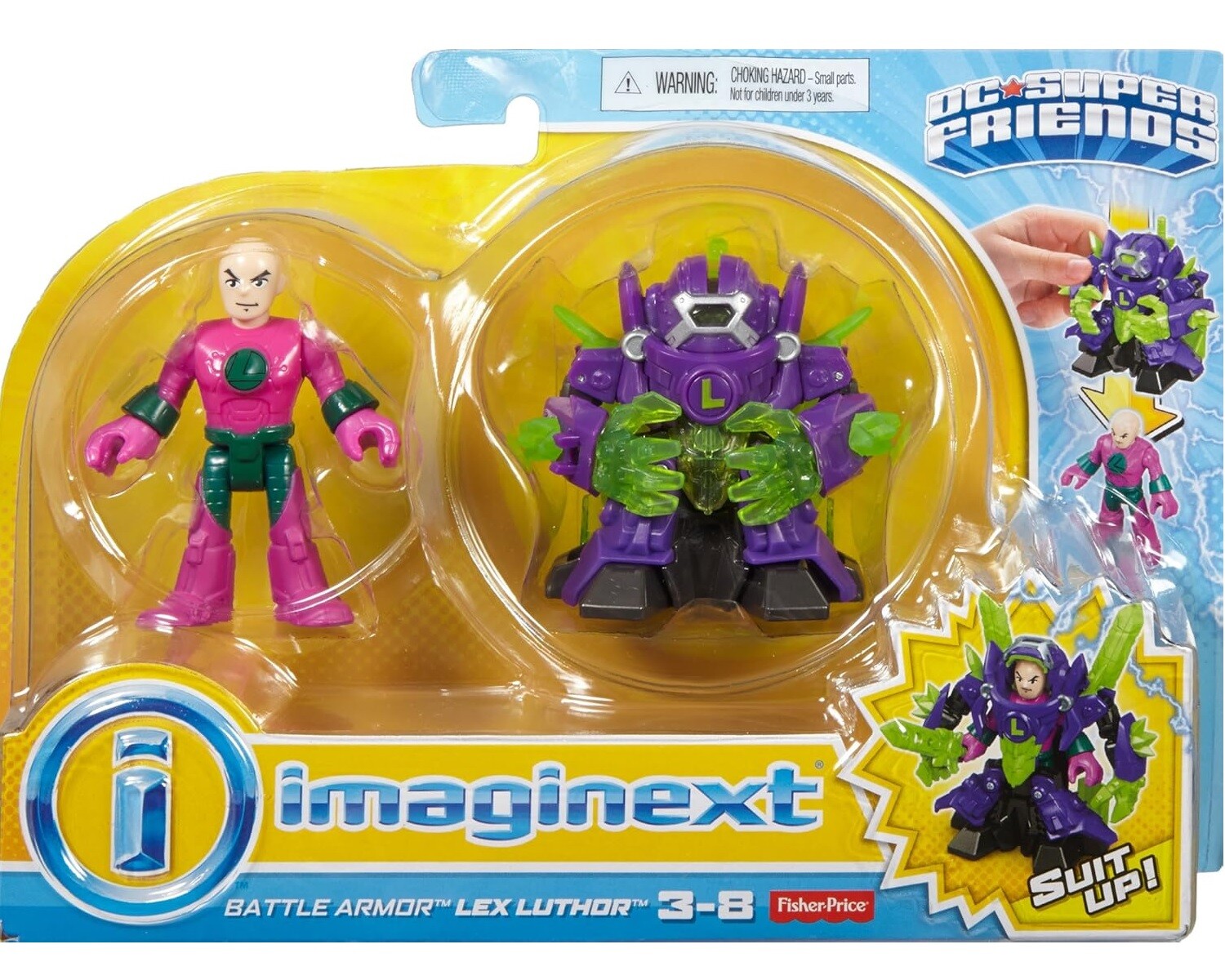 Imaginext DC Super Friends, armadura de batalla, Lex Luthor 