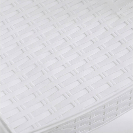 Silla Jardín Rattan Apilable UV 150kg Exterior Turca Blanco
