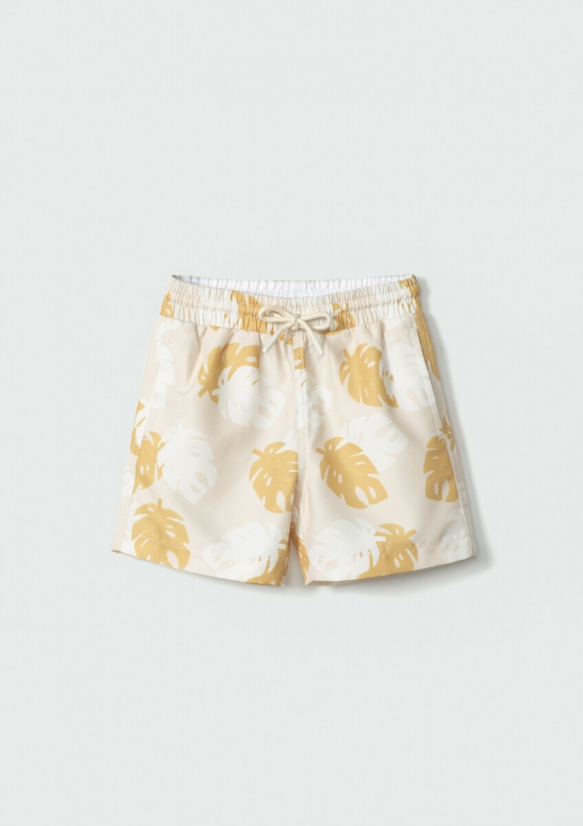 SHORT INFANTIL ESTAMPADO - AMARILLO 