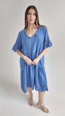 Vestido praga Celeste