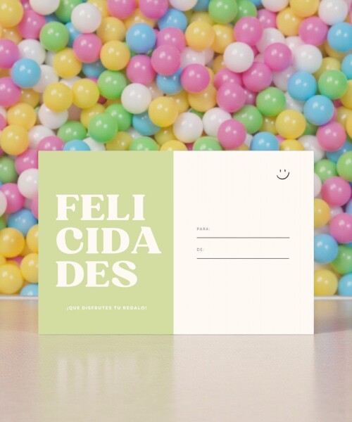 Tarjeta felicidades 10x15 DISEÑO 1