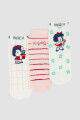 Medias individuales dama cortas mafalda Rojo
