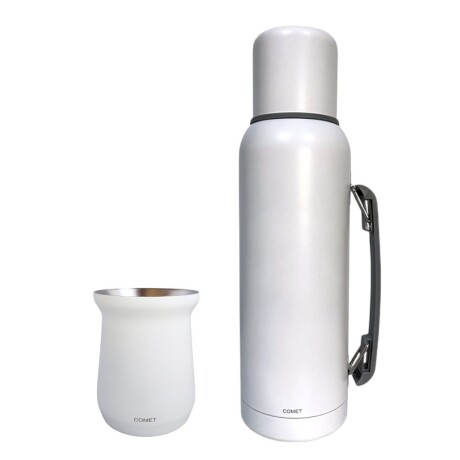 Set Comet Termo 1L Acero Inoxidable + Mate 160ML W100135 BLANCO