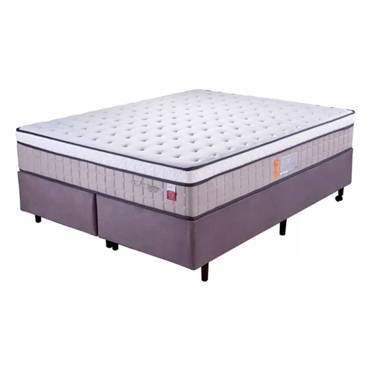 Sommier 2 plazas Cambridge - GRIS 