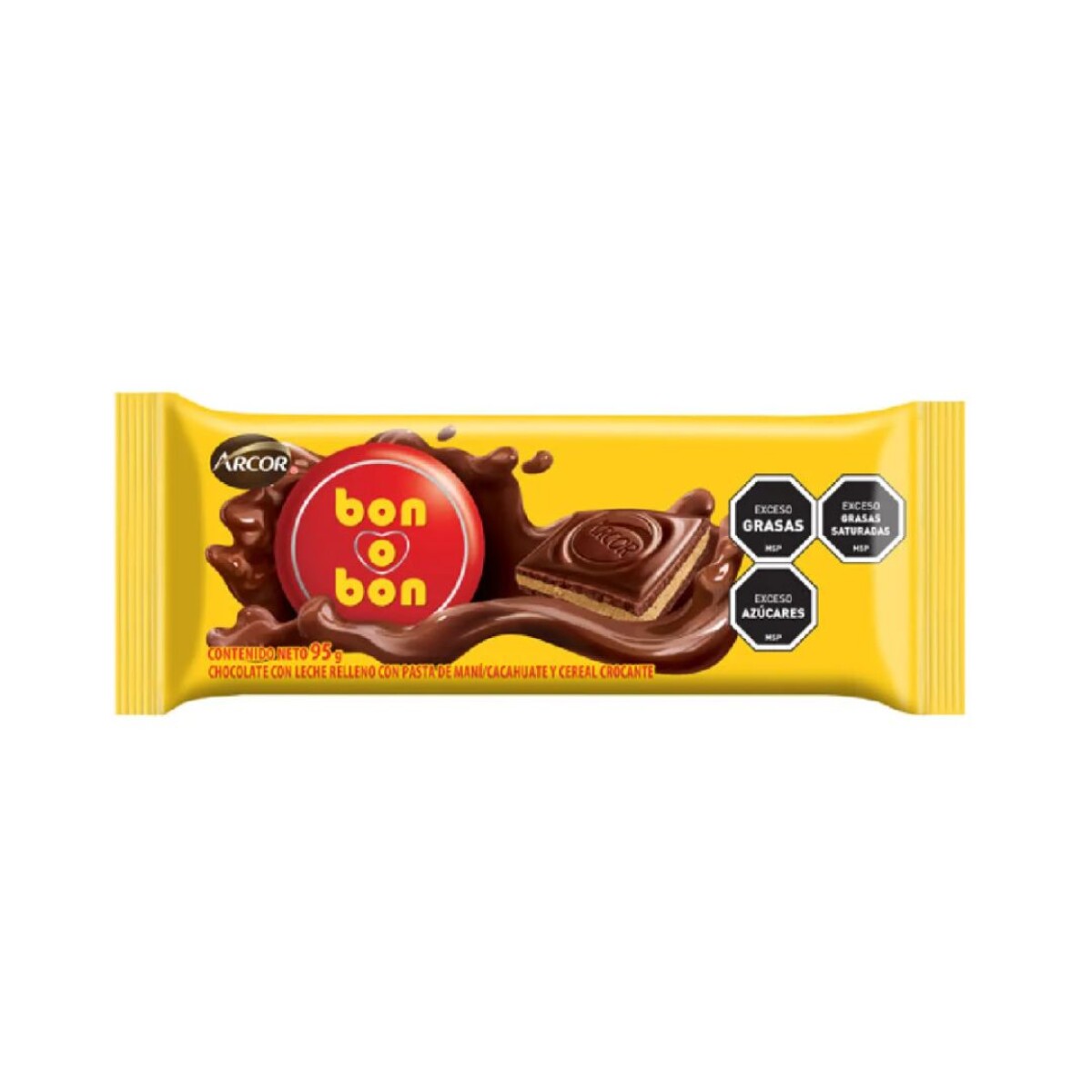 TABLETA CHOCOLATE BON O BON 95G LECHE 