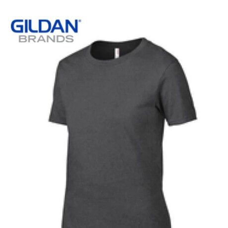Camiseta básica a la base dama Gris Oscuro