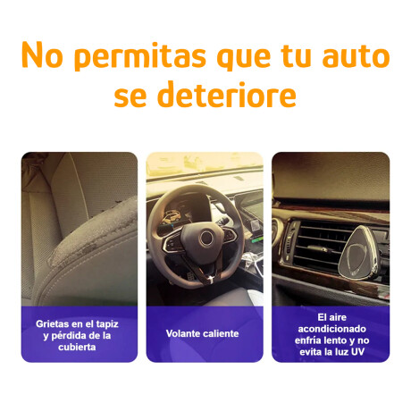 Parasol Para Auto con Funda Tipo Paraguas Con Filtro UV Negro