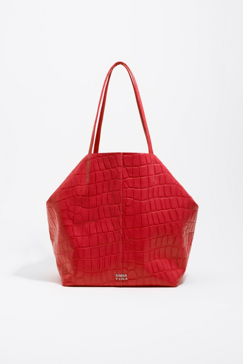 BOLSO SHOPPER GRANDE Rojo