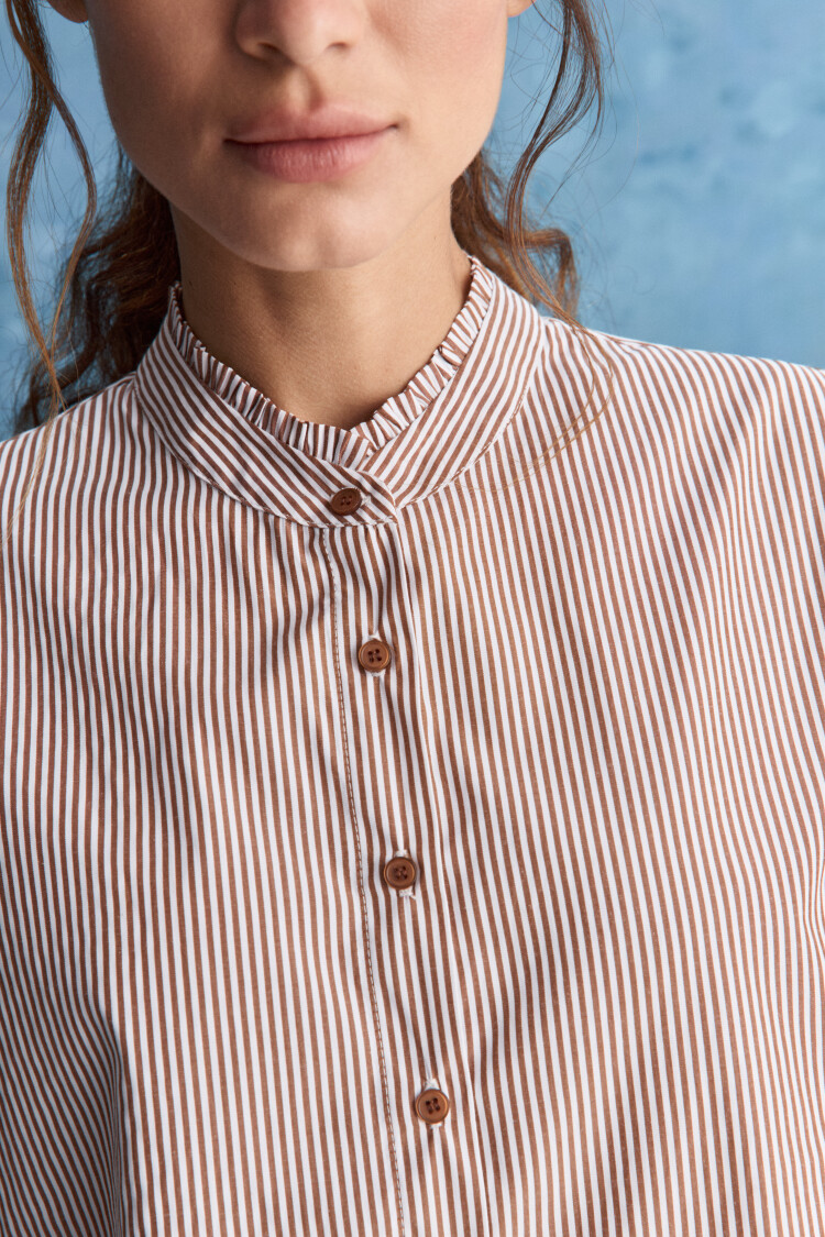 CAMISA DELFI Chocolate