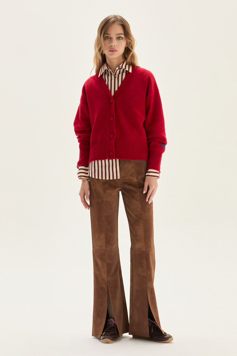 Cardigan Winter Rojo