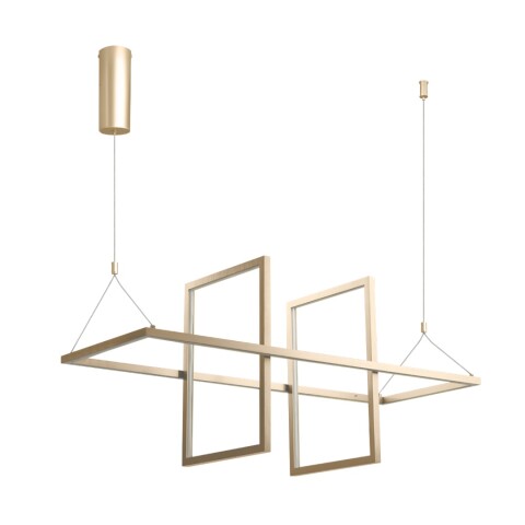 COLGANTE LED MIRIAN 50W 3000K 80X30CM DORADO COLGANTE LED MIRIAN 50W 3000K 80X30CM DORADO
