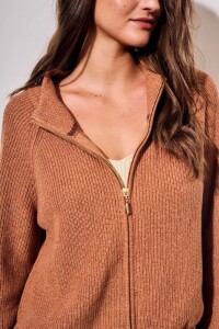 Cardigan Cierre Mocha