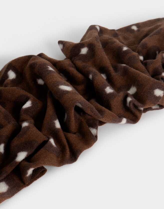 Pashminas Pashmina Animal Print - Marron Chocolate