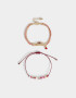Pulseras Flexibles Sets Mostacillas Set De Pulseras Flexibles - Dorado