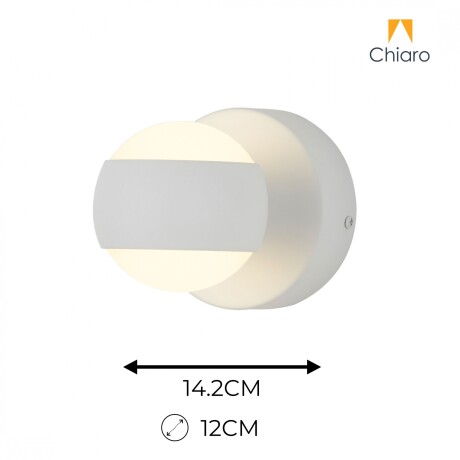 Aplique Led Bidireccional de Pared tipo spot esfera minimalista BLANCO