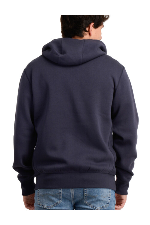 Campera O'Neill Full Zip Leather Patch Azul