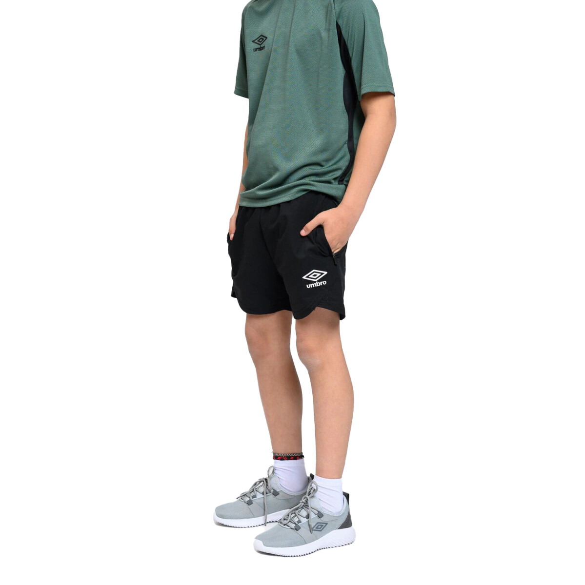 Bermuda de Niños Umbro Fall - Negro 