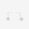 Aros Colgantes Largos De metal Aros Colgantes Bolita - Plateado