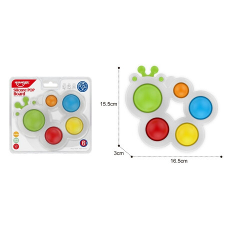 Pop It Huanger Sensorial De Silicona Con Diseño De Oruga Ub ORIGINAL