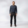 Polo Fjallraven Abisko Wool LS M Hombre Basalt
